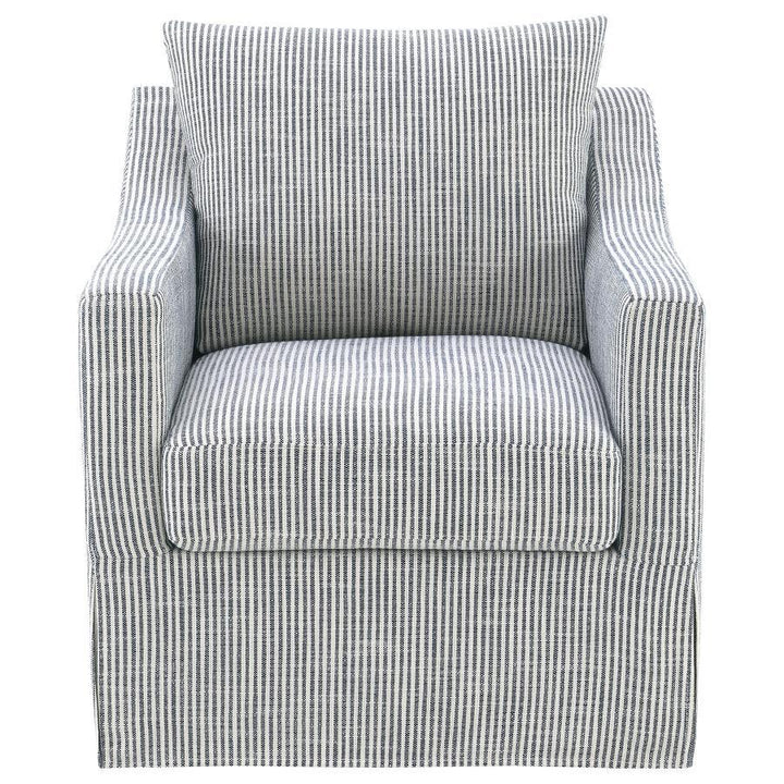 Winter - Upholstered Sloped Arm Accent Swivel Chair