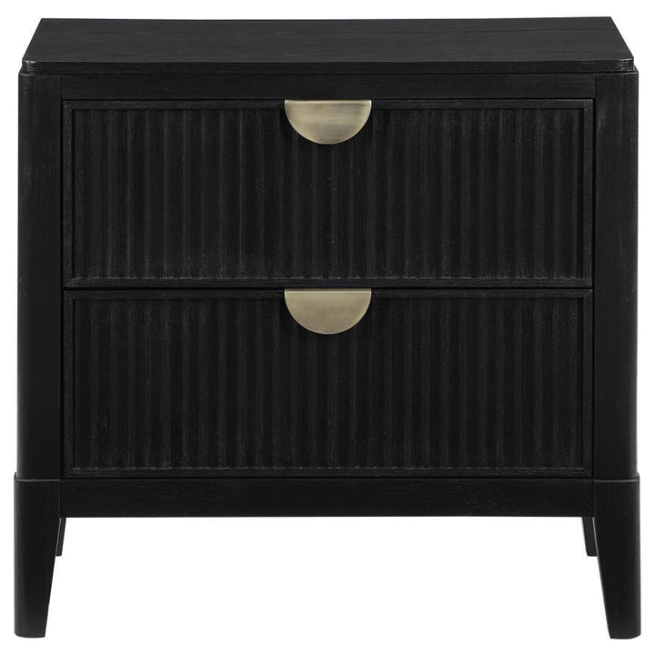 Brookmead - 2-Drawer Nightstand - Black