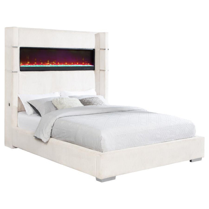 Tisdall - Upholstered Fireplace Bed