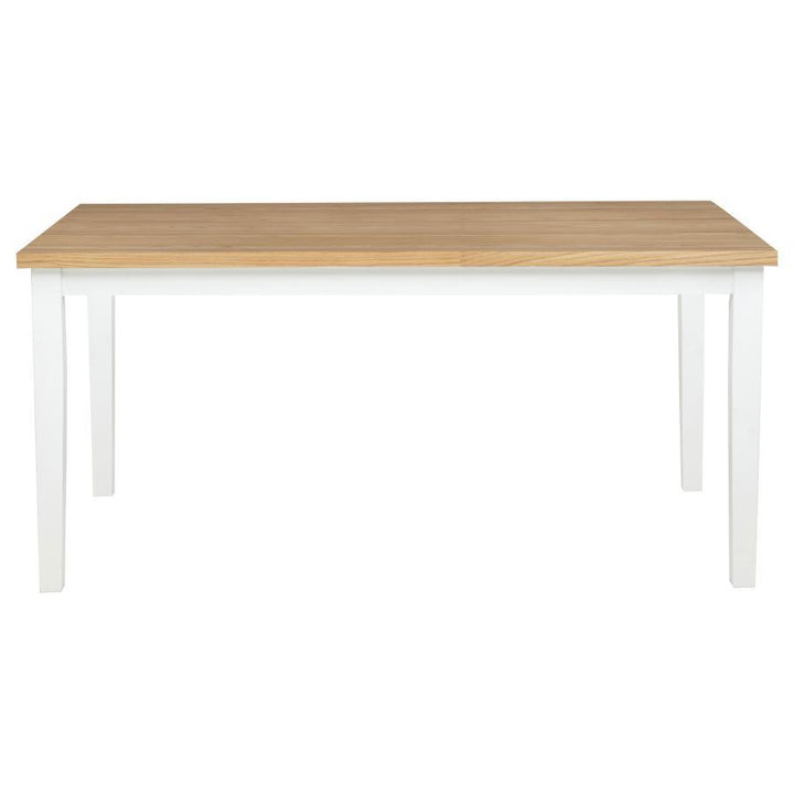 Andrews - 66" Rectangular Dining Table - Light Ash And White