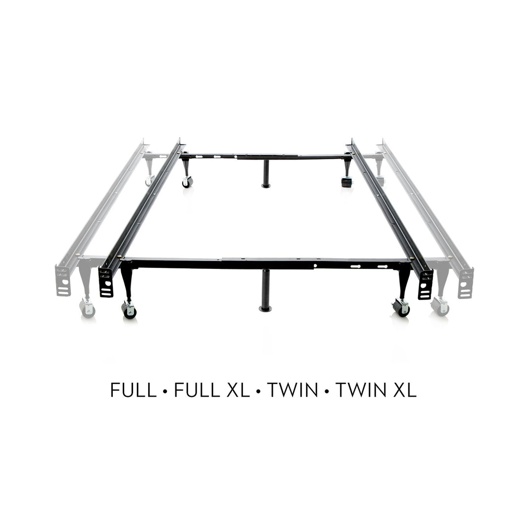 Twin Over Full Adjustable Bed Frame - Wheels
