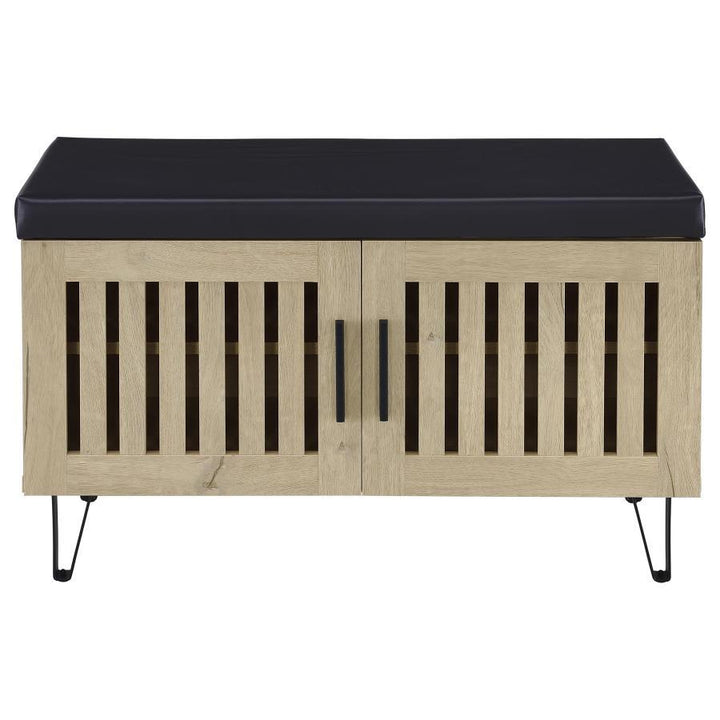 Brixton - 2-Door Padded Entryway Shoe Storage Bench