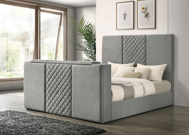 Tara - Upholstered Panel TV Bed