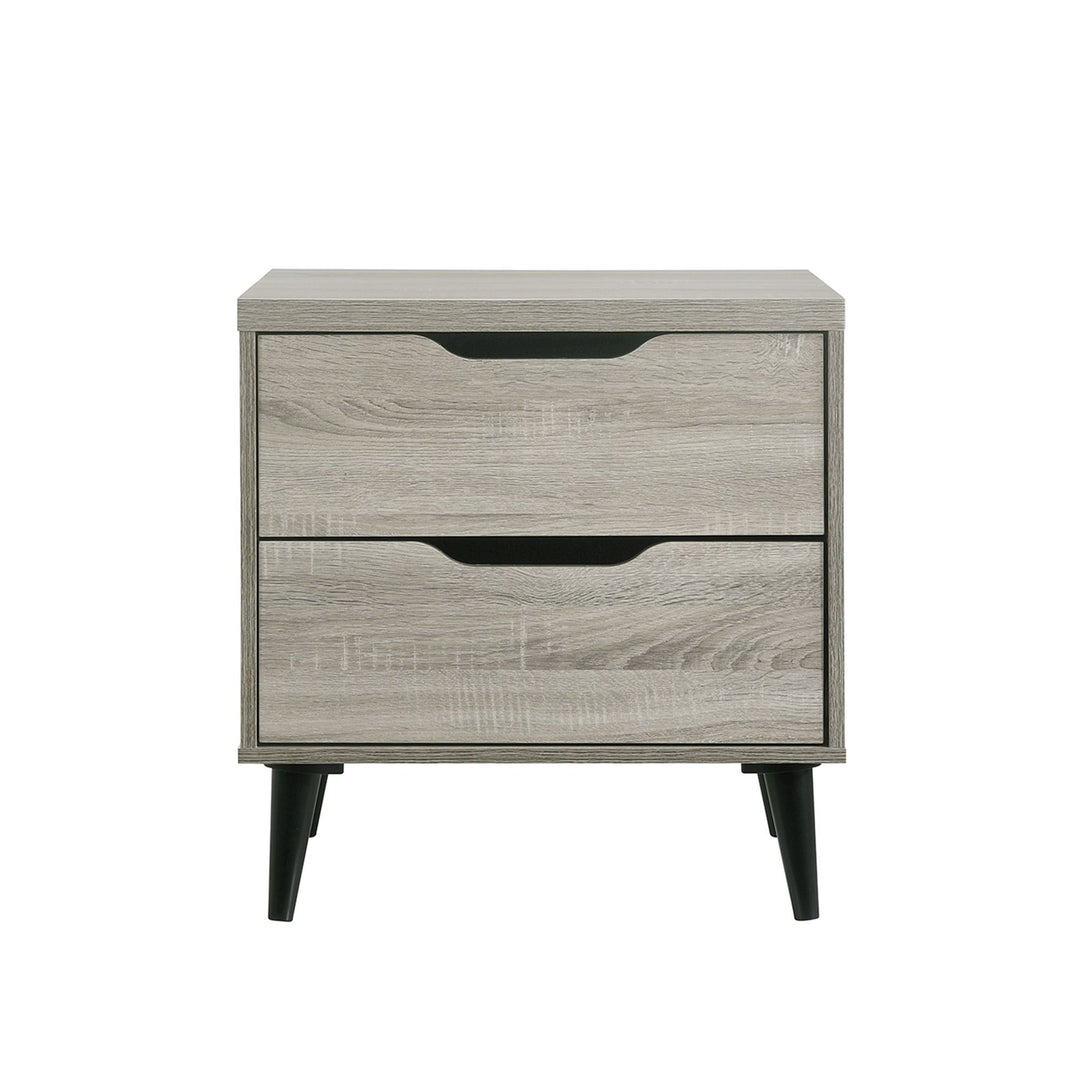 Ernesto - 2-Drawer Nightstand (3A Packing) - Gray