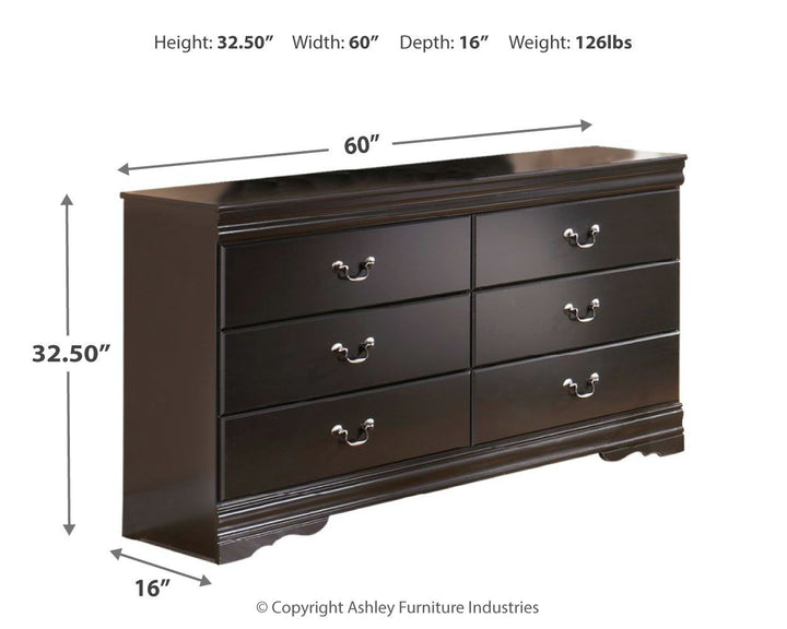 Huey Vineyard - Six Drawer Dresser - Black