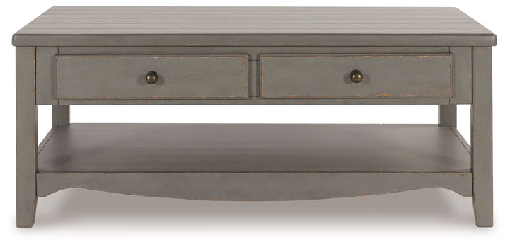 Charina - Rectangular Cocktail Table - Antique Gray