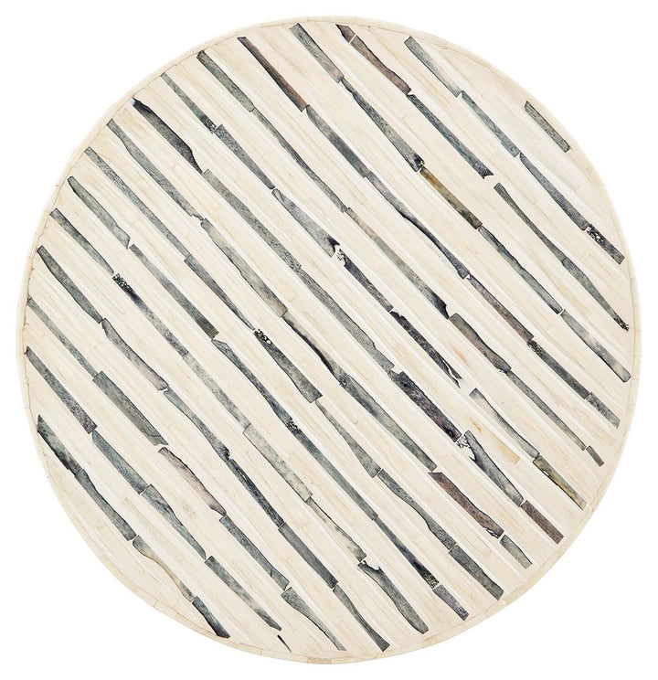 Crewridge - Accent Table - Black / Cream