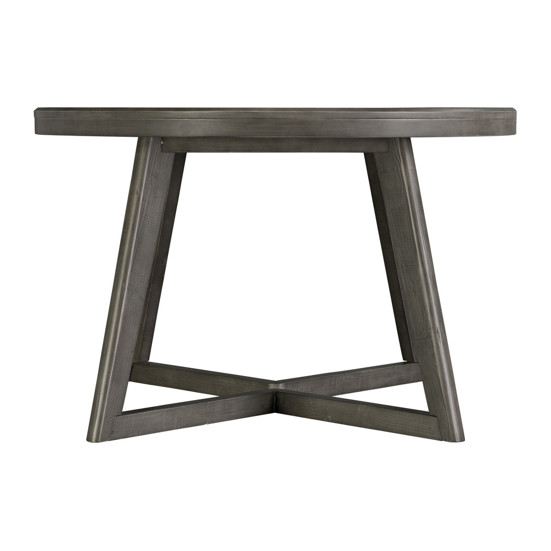 Cross - Round Dining Table - Dark Gray