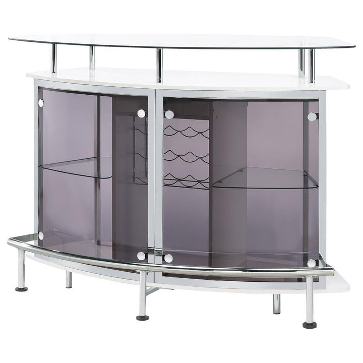 Gideon - Curved Glass Top Home Cabinet