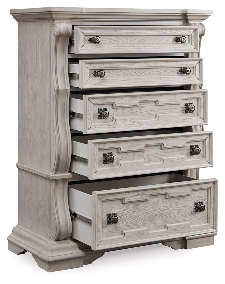 Bruchandi - Five Drawer Chest - Antique White