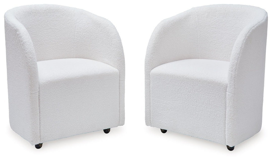 Rowanbeck - Dining Upholstered Arm Chair (Set of 2) - Ivory