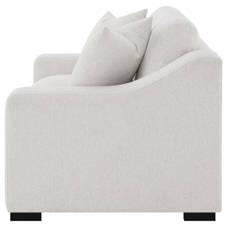 Ashlyn - Fabric Upholstered Track Arm Loveseat - Sand