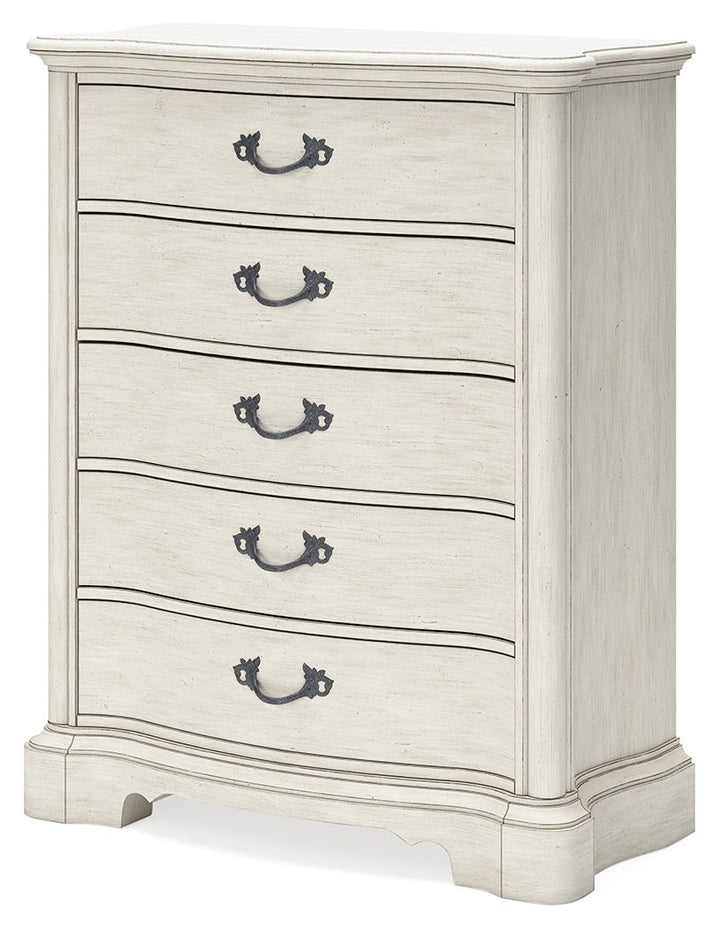 Arlendyne - Five Drawer Chest - Antique White