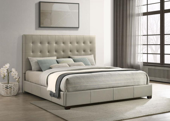 Medley - Genuine Leather Platform Bed