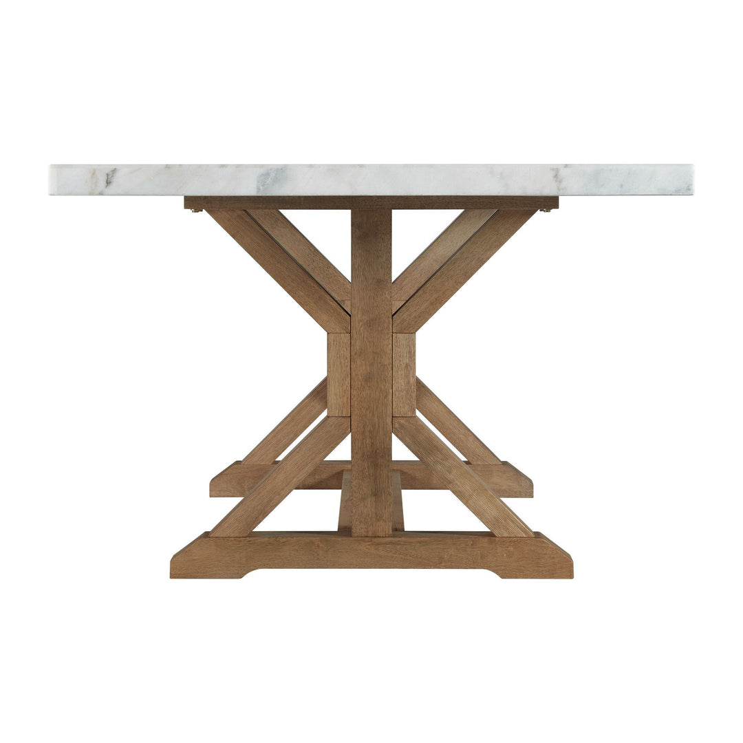 Lakeview - Marble Standard Height Rectangular Dining Table - White