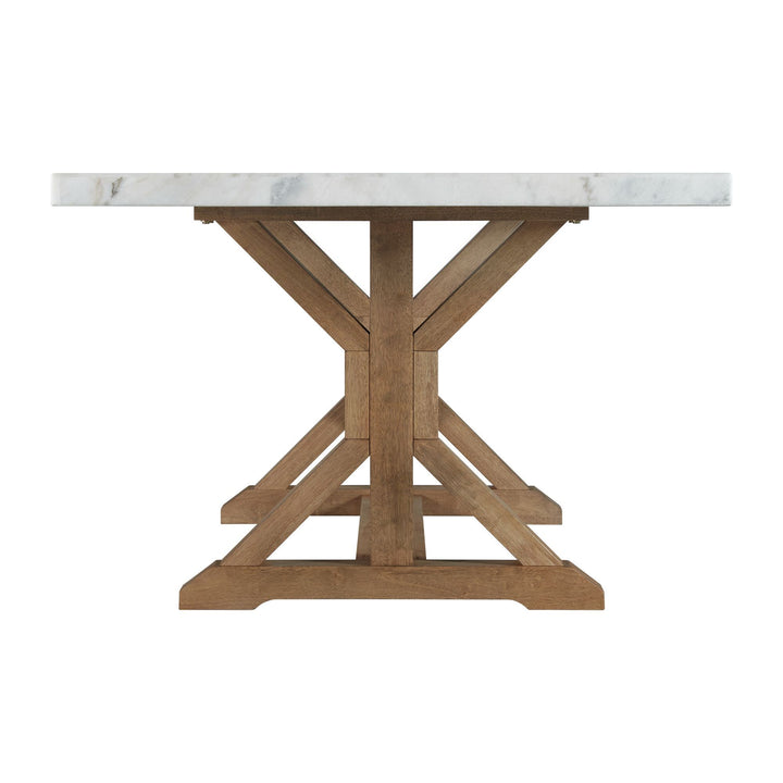 Lakeview - Marble Standard Height Rectangular Dining Table - White