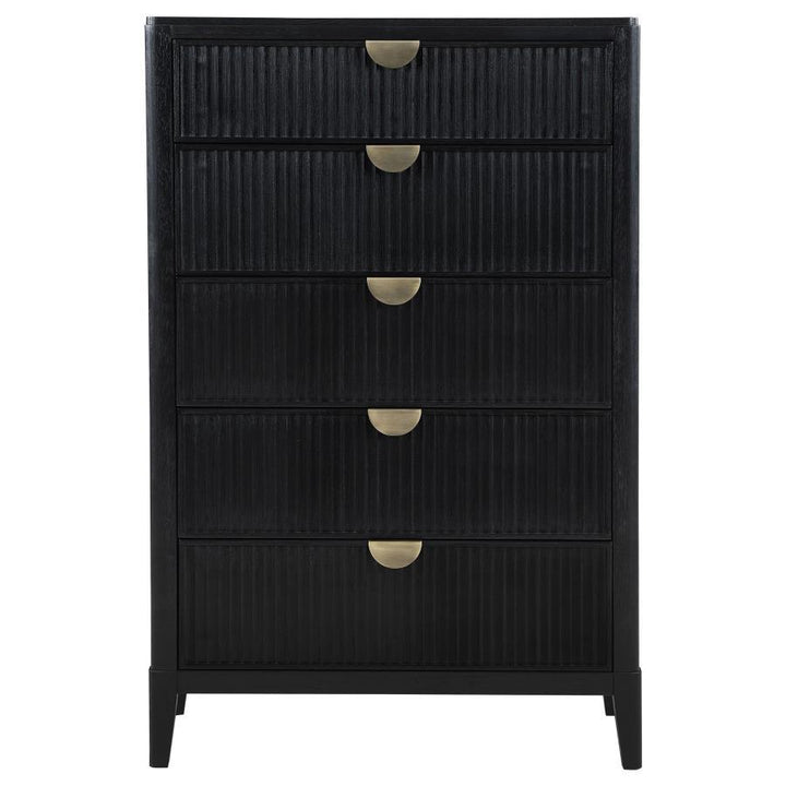 Brookmead - 5-Drawer Bedroom Chest - Black