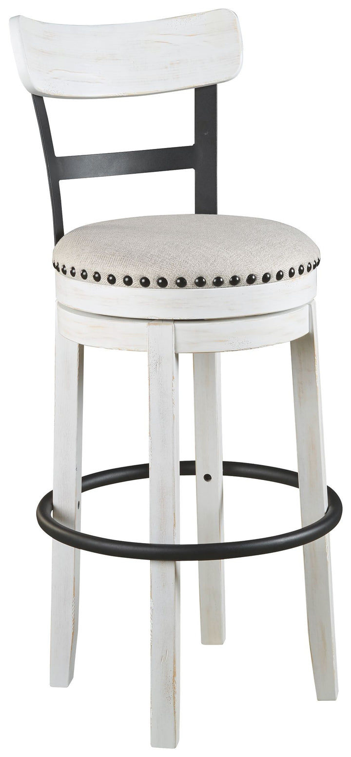 Valebeck - Tall Upholstered Swivel Barstool