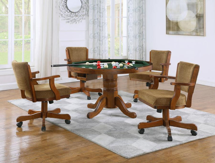 Mitchell - 5 Piece Dining And Game Table Set - Amber