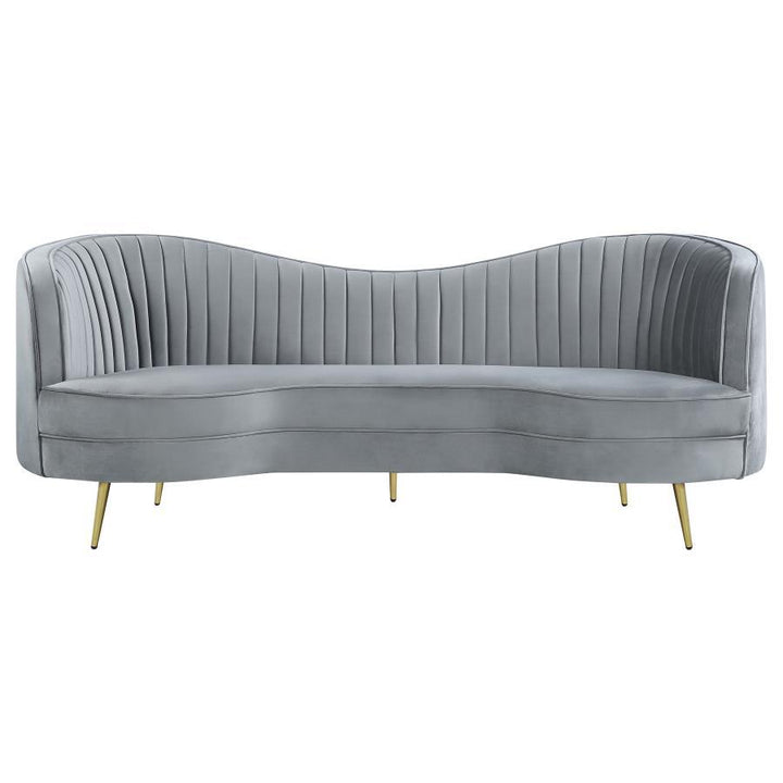 Sophia - Upholstered Channel Tufted Sofa Set