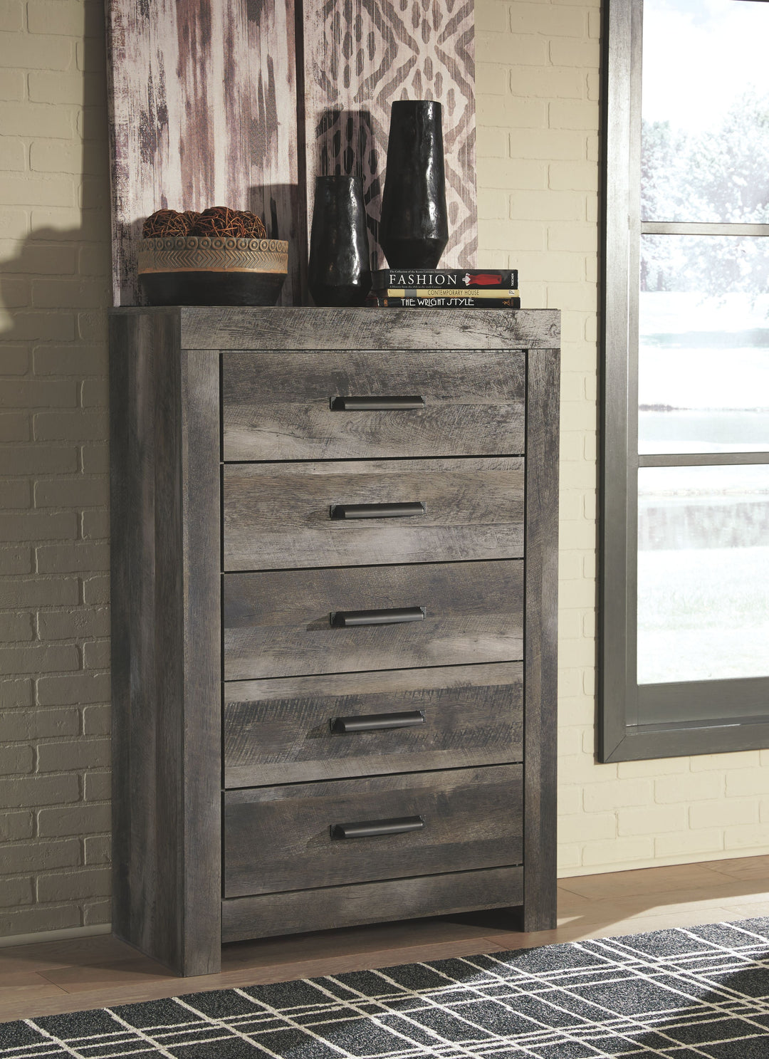 Wynnlow - Five Drawer Chest - Gray