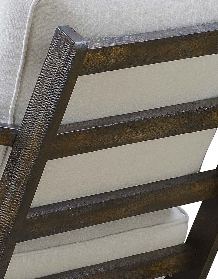 Metro - Chair (3A Packing) - Taupe / Espresso Wood Finish