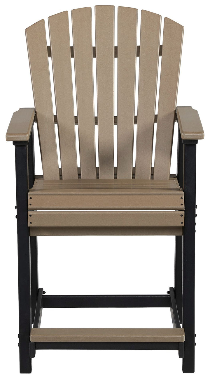 Fairen Trail - Barstool (Set of 2) - Black / Driftwood