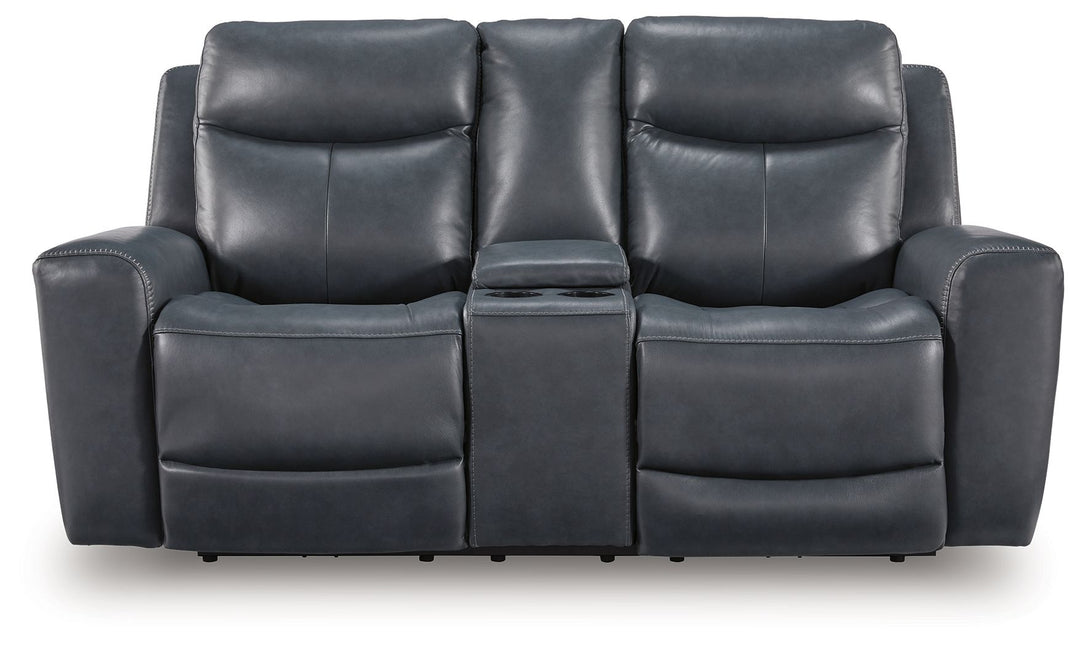 Next Move - Power Reclining Loveseat With Console / Adjustable Headrest