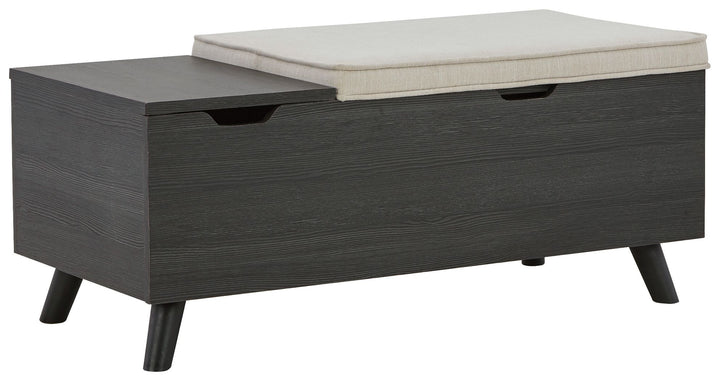 Yarlow - Storage Bench - Dark Gray