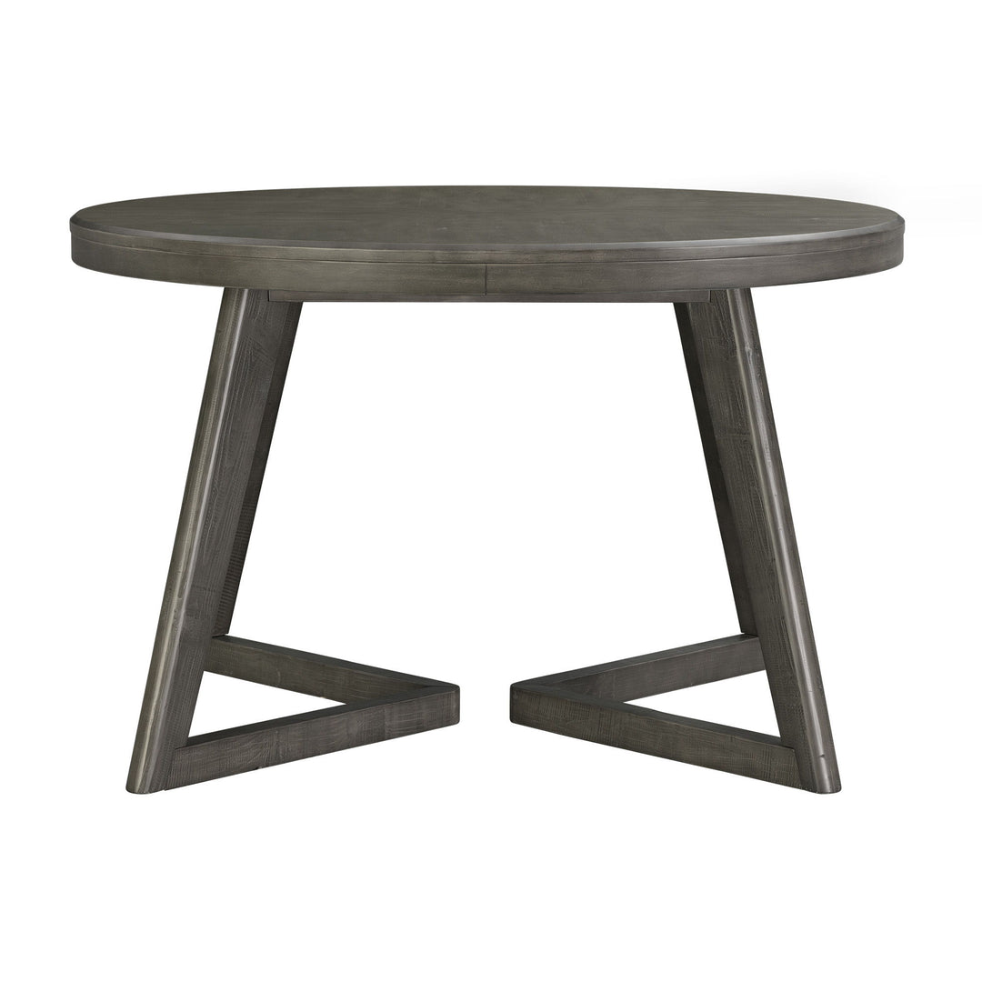 Cross - Round Dining Table - Dark Gray