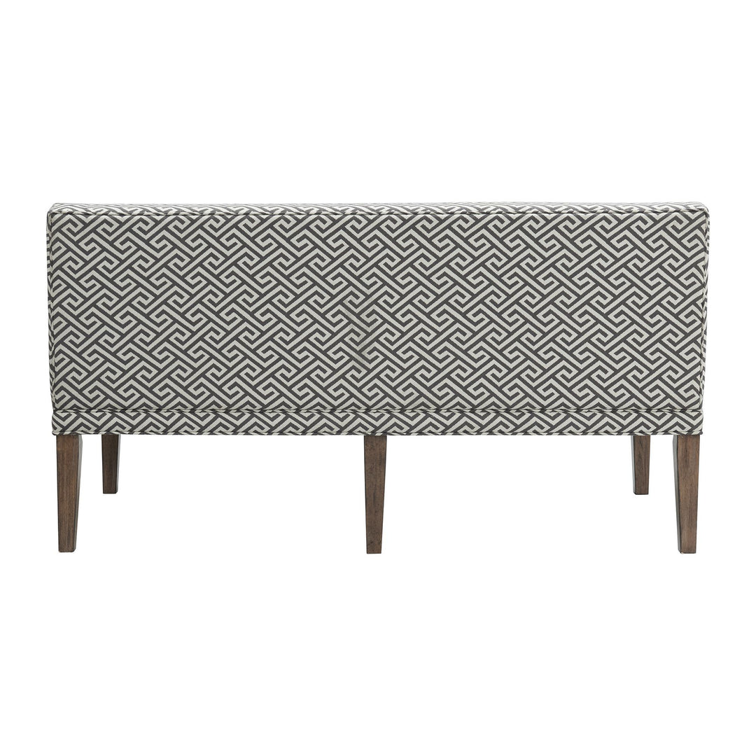 Gramercy - Upholstered Dining Settee - Dark Brown