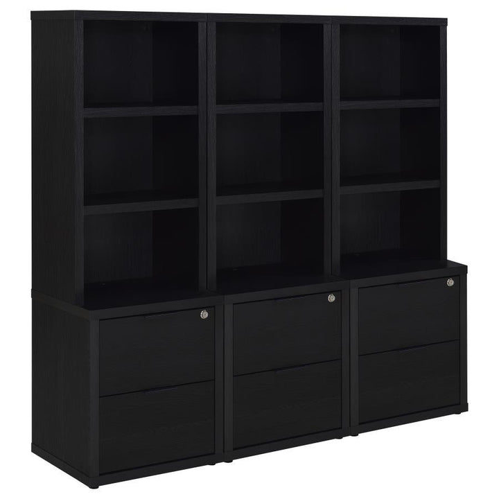 Westpark - 3 Piece Wall Unit Bookcase Set With USB