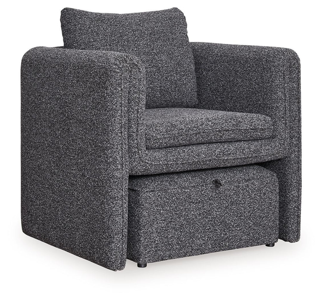 Vreni - Accent Chair - Charcoal / Black