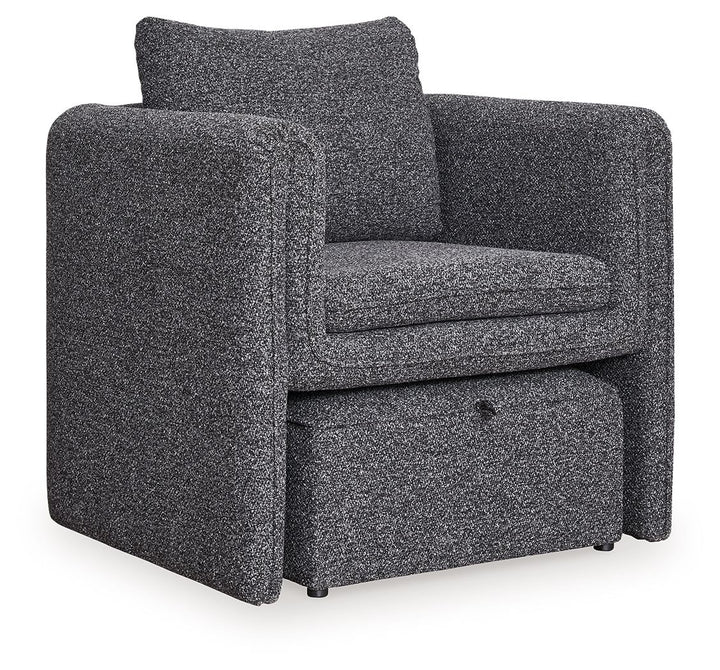 Vreni - Accent Chair - Charcoal / Black