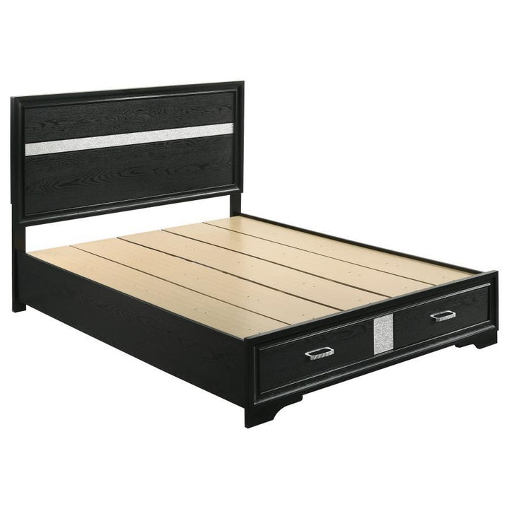 Miranda - Storage Wood Panel Bed