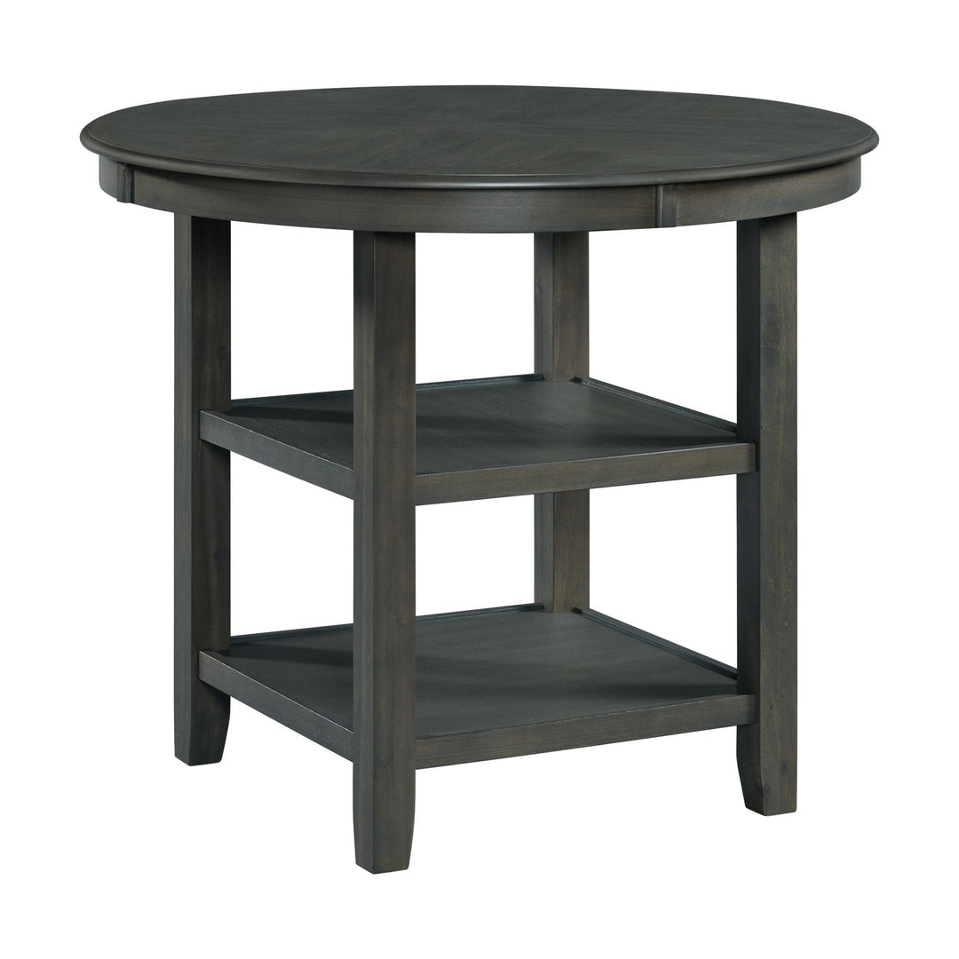 Amherst - Counter Table With Wood Leg - Gray Finish