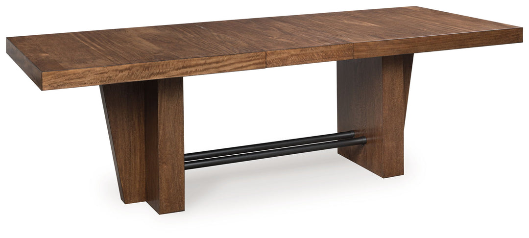 Kristiland - Dining Extension Table - Warm Brown