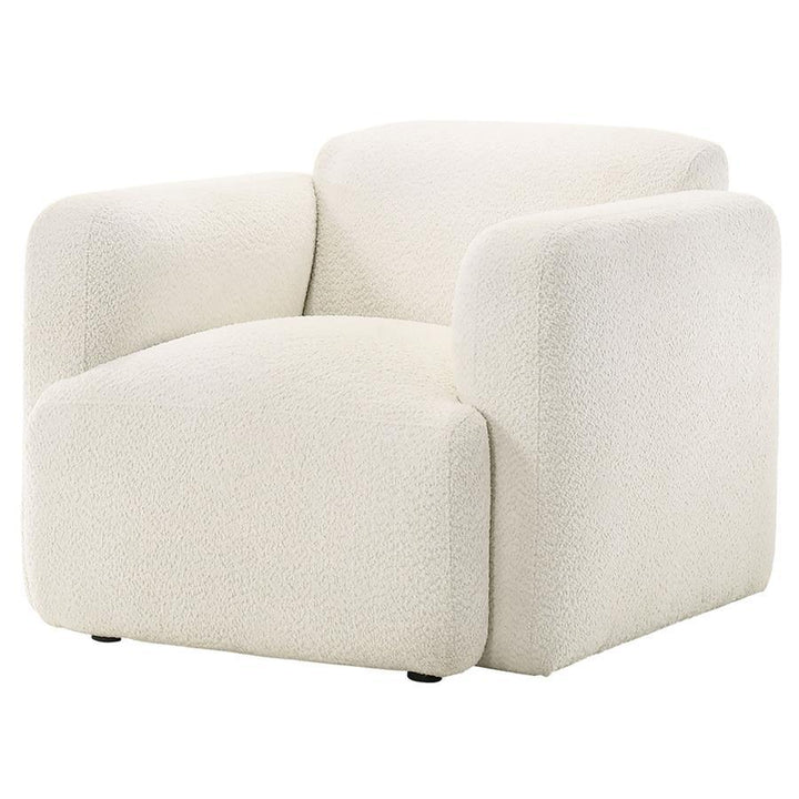 Dorset - Fabric Upholstered Round Track Arm Accent Chair