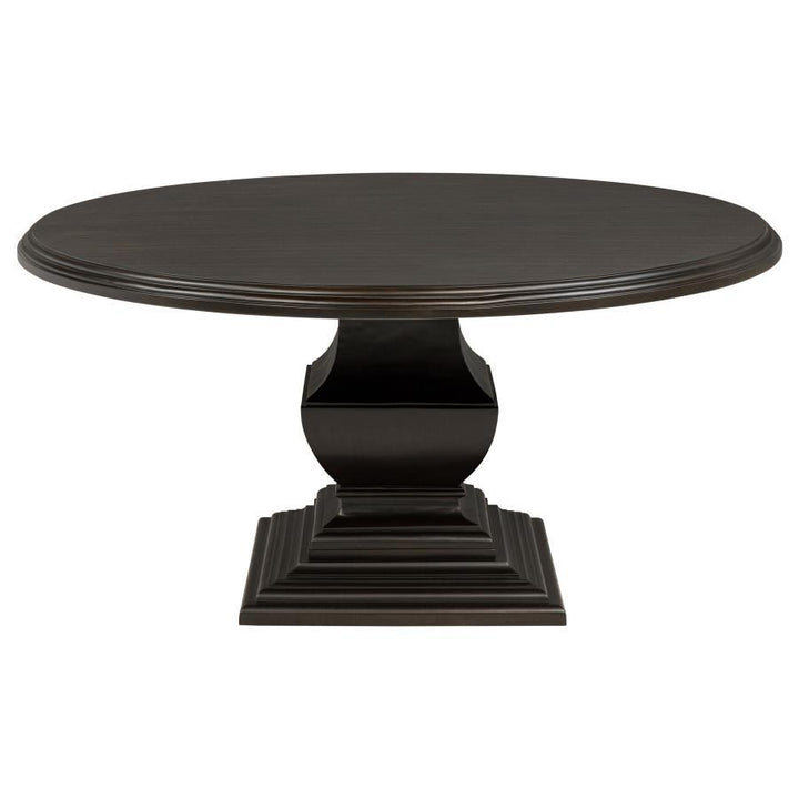 Twyla - 60" Round Wood Dining Room Table - Dark Cocoa