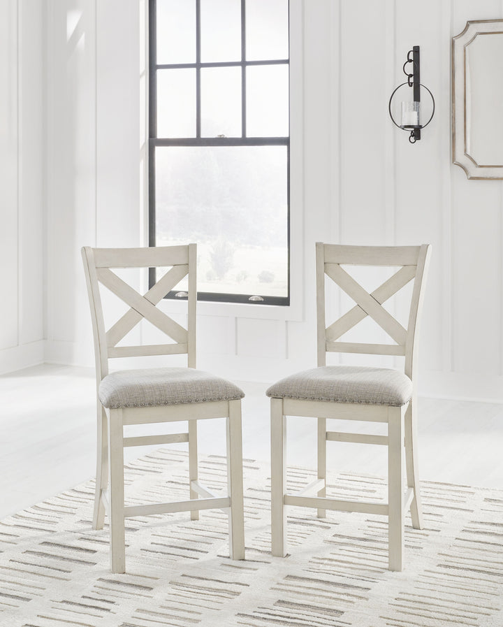 Robbinsdale - Upholstered Barstool (Set of 2) - Antique White