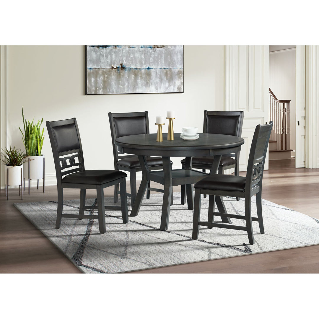 Amherst - Dining Table With Wood Leg - Gray Finish
