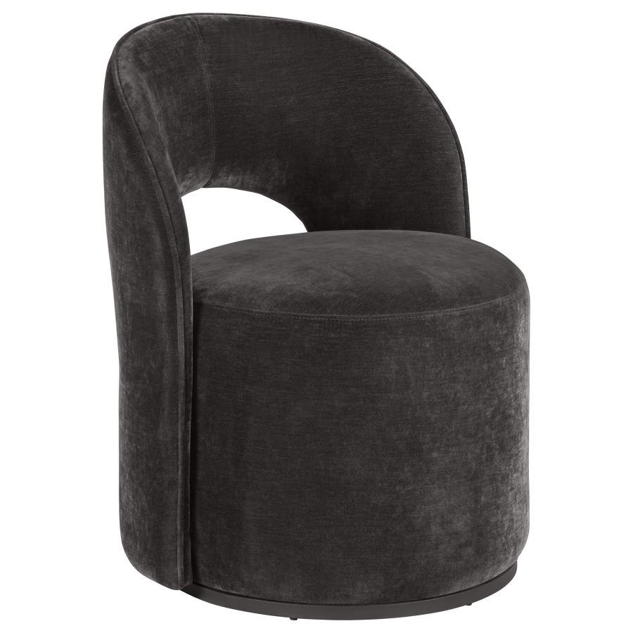 Harjo - Velvet Upholstered Swivel Accent Chair