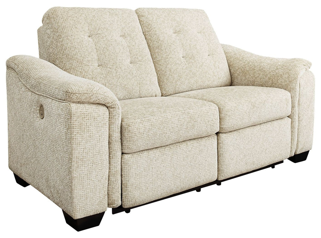Beaconfield - Reclining Power Loveseat - Sandstone