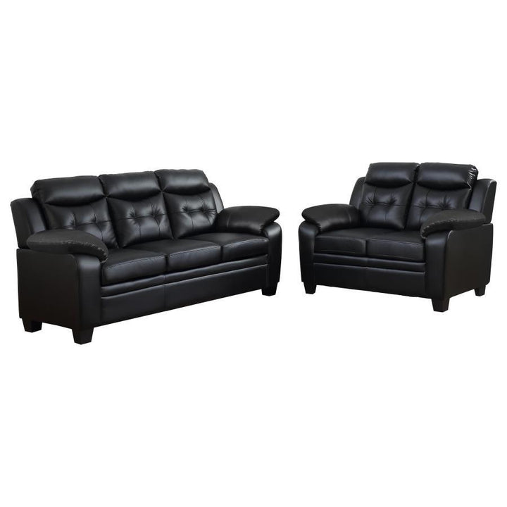 Finley - Upholstered Padded Arm Tufted Sofa Set