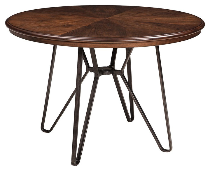 Centiar - Round Dining Room Table - Brown