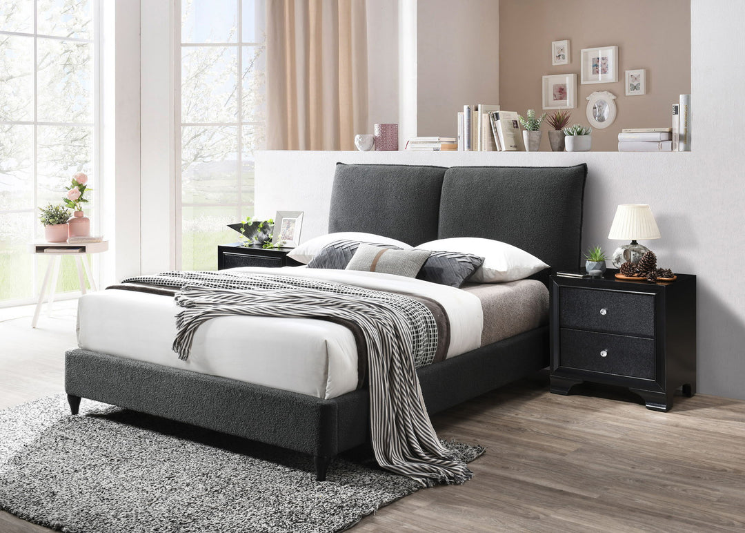 Jenn - Upholstered Bed With Decking Board Set
