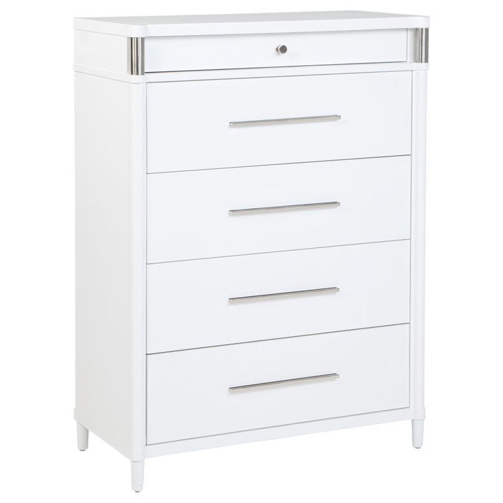 Gracemont - 5-Drawer Bedroom Chest Of Drawers - White
