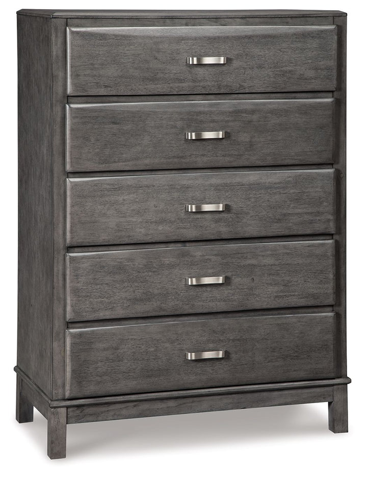 Caitbrook - Five Drawer Chest - Gray