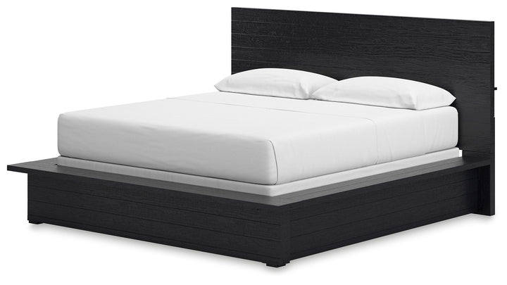Londer - California King Panel Bed - Black