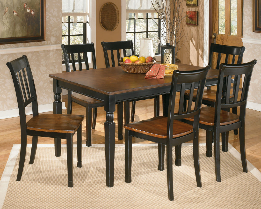 Owingsville - Rectangular Dining Room Table - Black / Brown